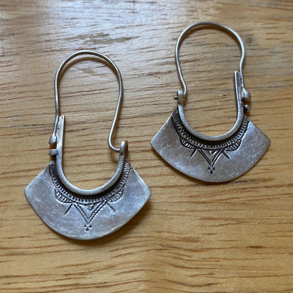 Handmade silver earrings